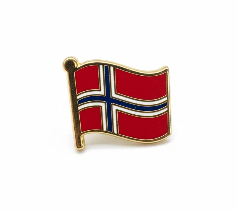 Flaggpin Norge fl. 20 mm