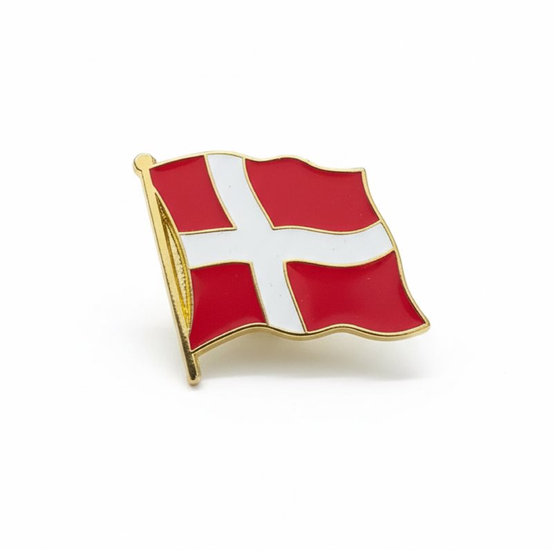 Flaggpin Danmark fl. 20 mm