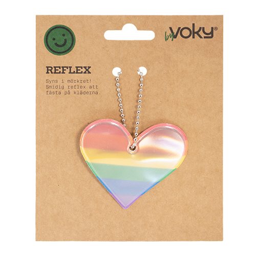 Mjuk reflex, hjärta regnbåge, byVoky