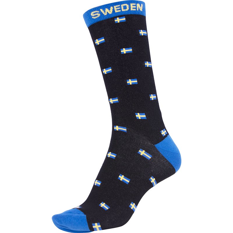 Strumpor FROST Flaggor, Sverige, småmönstrad strl. 35-39