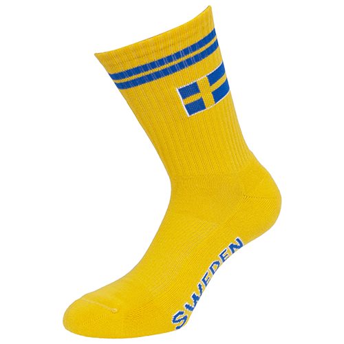 Sportstrumpor Sweden gul strl. 40-45