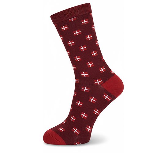 Strumpor FROST Flaggor, Danmark, småmönstrad strl. 35-39