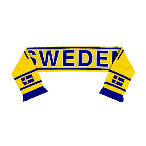 Halsduk, supporter go sweden, gul