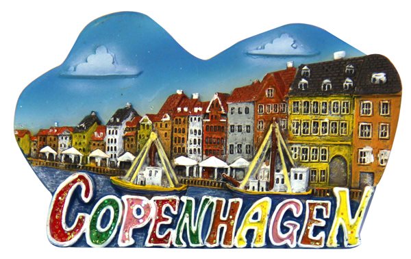 Magnet Copenhagen glittertext