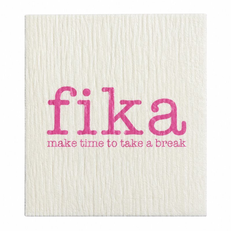 Disktrasa, Make time Fika, vit/rosa text