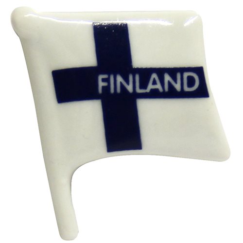Magnet Flagga Finland, porslin
