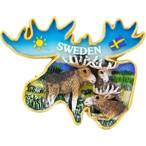 Magnet Älghuvud Sverige