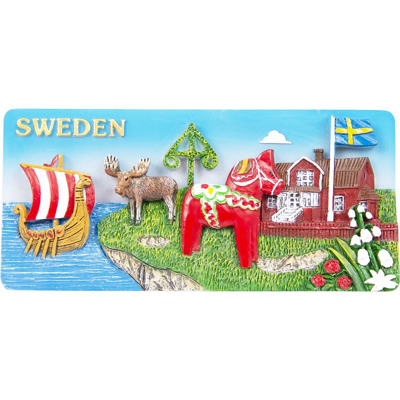 Magnet Sweden skyline, rektangulär