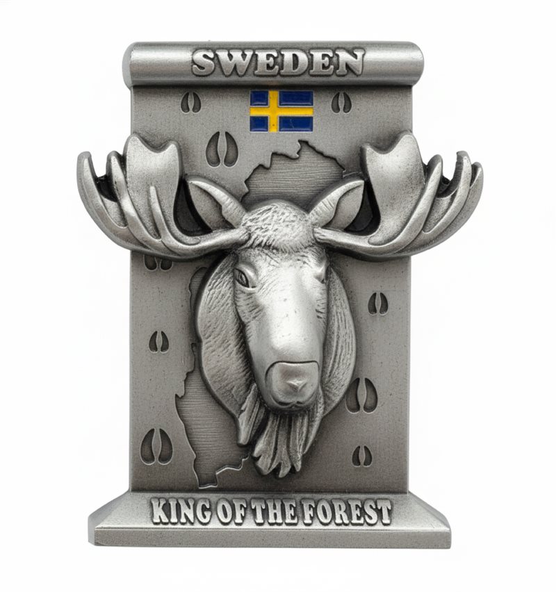 Magnet, Älg, King of the forest, 75 mm