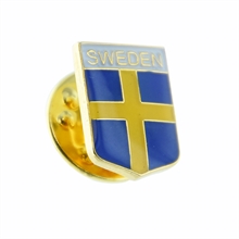 Pin Sweden sköld, 13mm