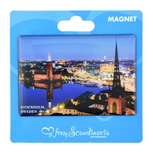 Fotomagnet City hall skymning Stockholm