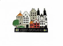 Magnet, Visbyhusen, metall 70 mm