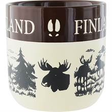 Mugg Älg Finland, tvåton brun